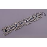 An Art Deco bracelet. 19 cm long.