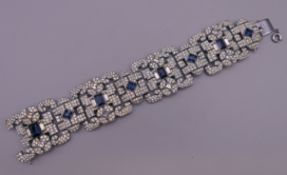 An Art Deco bracelet. 19 cm long.