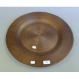 A large Murano glass plate. 47 cm diameter.