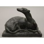 LORNE McKEAN (born 1939), a model of a greyhound. 14 cm long.