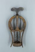 A 19th century James Heeley double leaver corkscrew.