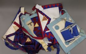 A box of Freemasonry regalia.