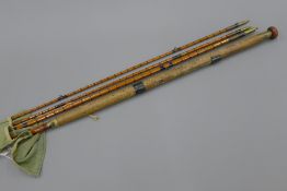 A 15' Hardy' Bros three-piece (and 1 spare top) salmon fly rod,