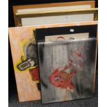 A quantity of various paintings and prints.