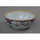 An 18th century Chinese porcelain bowl. 19 cm diameter.