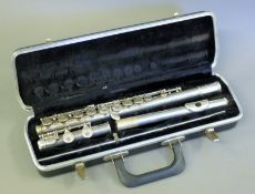 A coin silver Signet Selmer USA Special flute, cased.