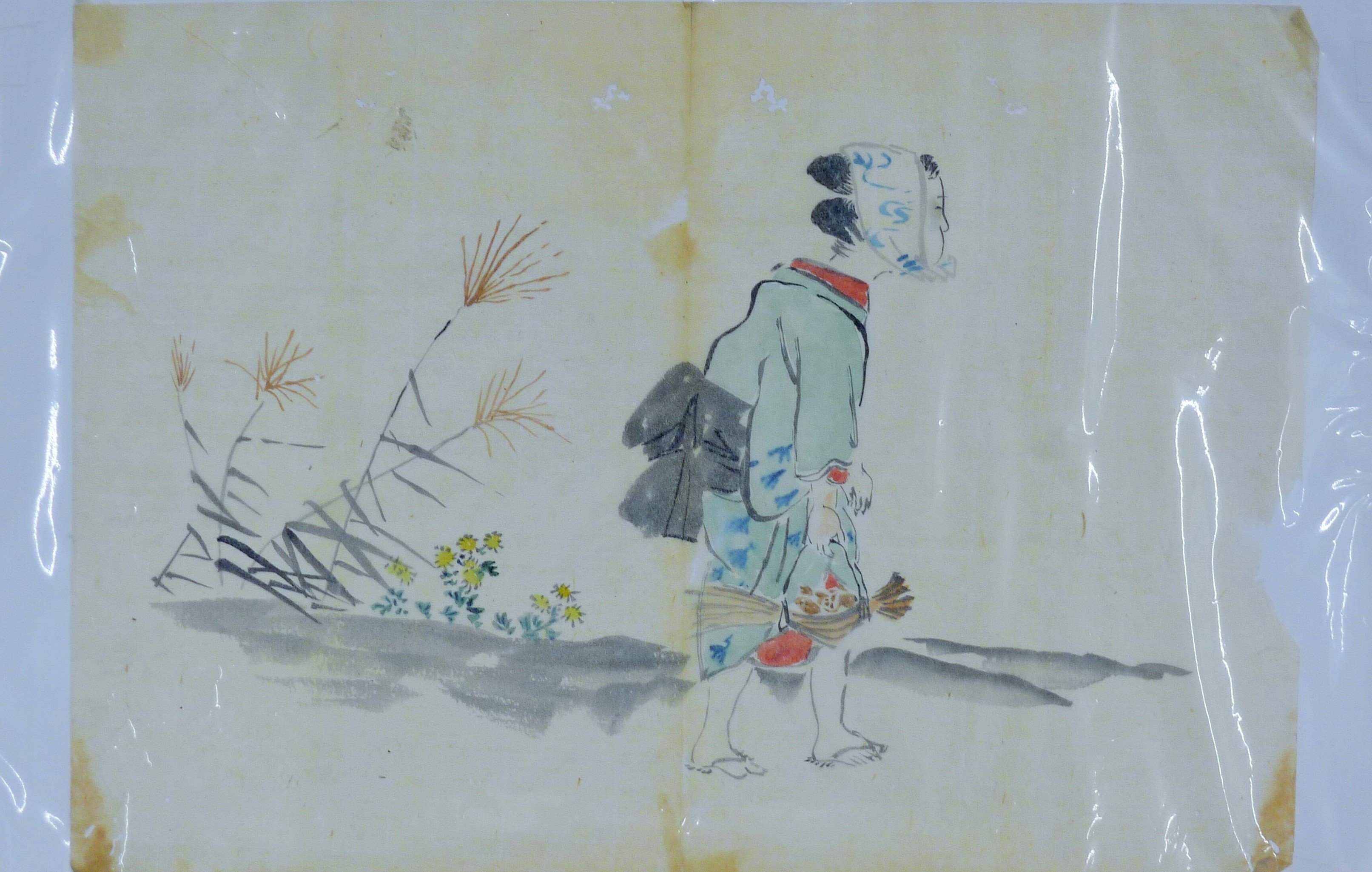 Five early 20th century Chinese watercolours of Landscapes, - Image 7 of 7