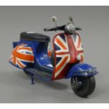 A model of a vespa. 30 cm long.