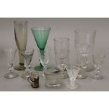 A quantity of various drinking glasses.