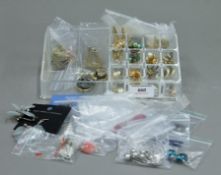 A quantity of earrings, etc.