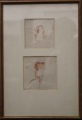 AUGUSTUS EDWIN JOHN OM RA (1878-1961) British, Four drawings, housed across two frames.