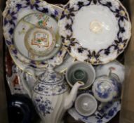 A quantity of various 19th century and later porcelain, including Masons Ironstone.