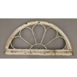 A 19th century over door window arch. 107 cm wide.