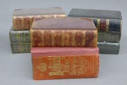 Burkes Peerage, eight books.