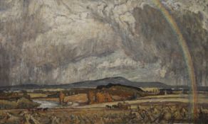 SIDNEY DENNANT MOSS (1885-1946) British, Large Landscape, oil on canvas, framed. 125 x 75 cm.