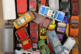 A small quantity of vintage toy cars, etc.