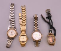 A small quantity of ladies wristwatches