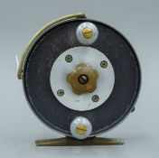 An unmarked Allcock's 'Bell' sea reel in 5 1/2 '' size, circa 1930's.