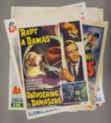 A quantity of Belgian movie posters.