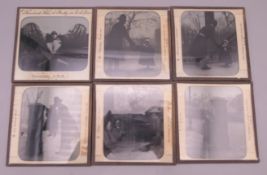 Six magic lantern slides,