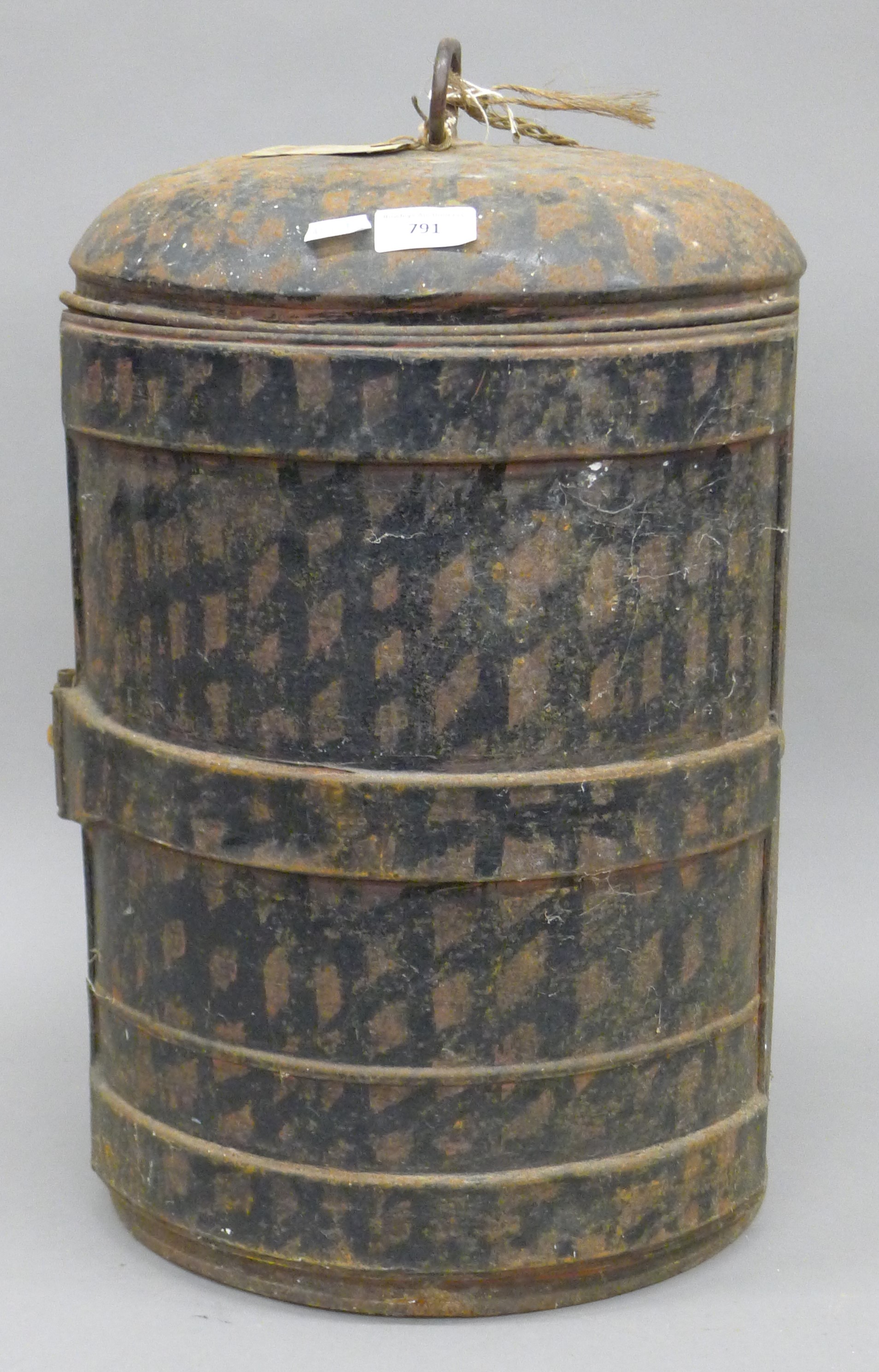 A Busby tin box.