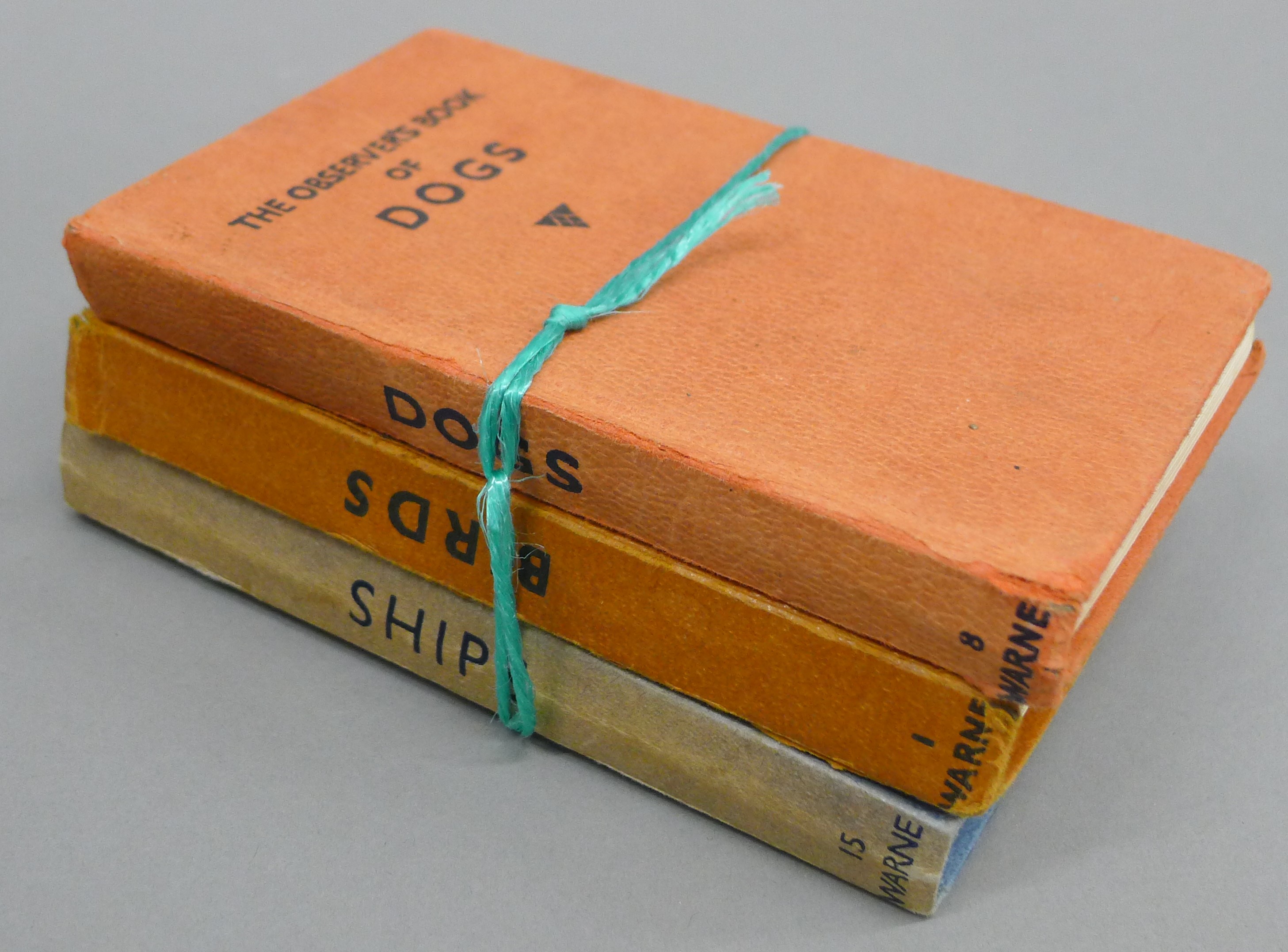 Three Observer books - Dogs, Birds and Ships, one first edition.