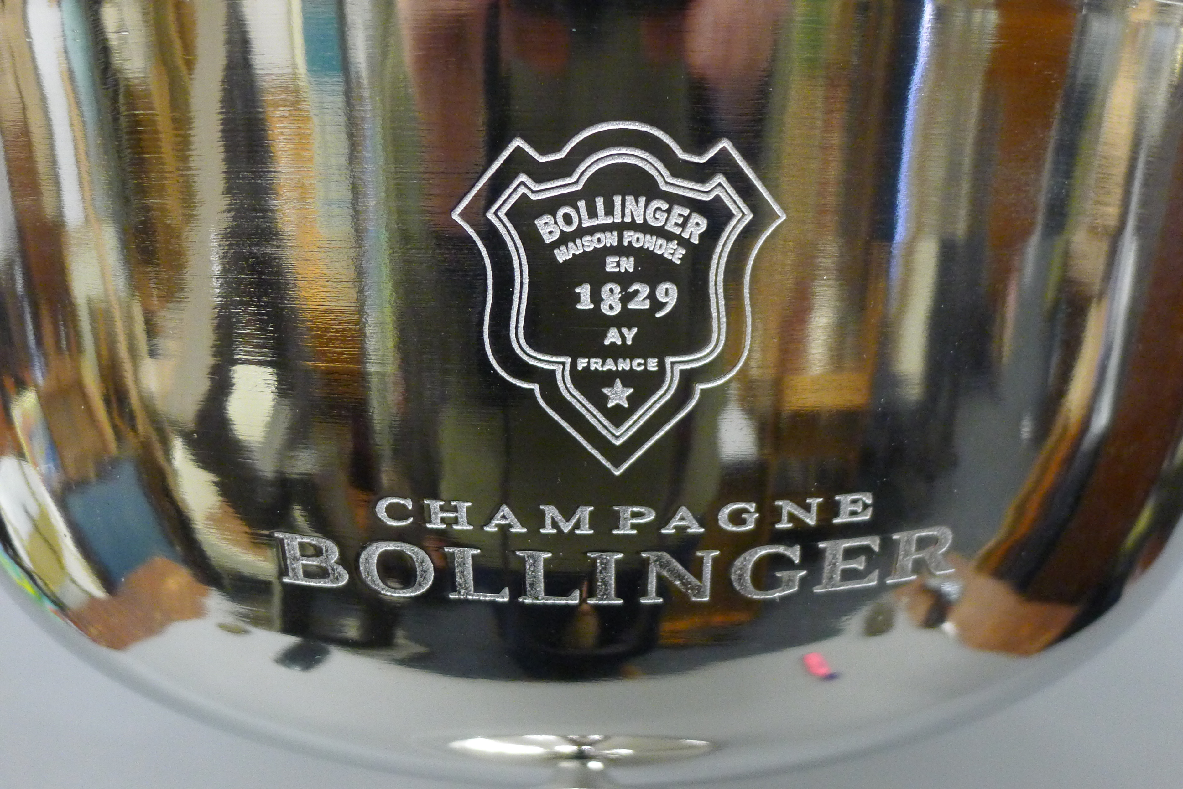 A four bottle Bollinger cooler on stand. 83 cm high. - Image 2 of 2
