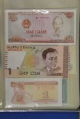 An album of foreign bank notes.