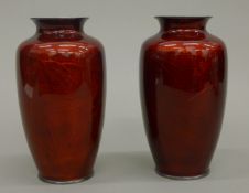 A pair of early 20th century Japanese vases,