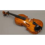 A mid-20th century Swedish full size violin,