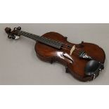 An early 20th century Scottish full size violin, a label to the interior ''Made by James Murray,