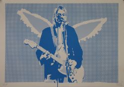 PURE EVIL, Kurt Cobain, limited edition print, numbered 21/100. 50 x 35 cm.