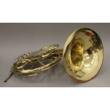 A Josef Lidl (Brno) full double French horn in yellow lacquered brass and nickel in a hard case,