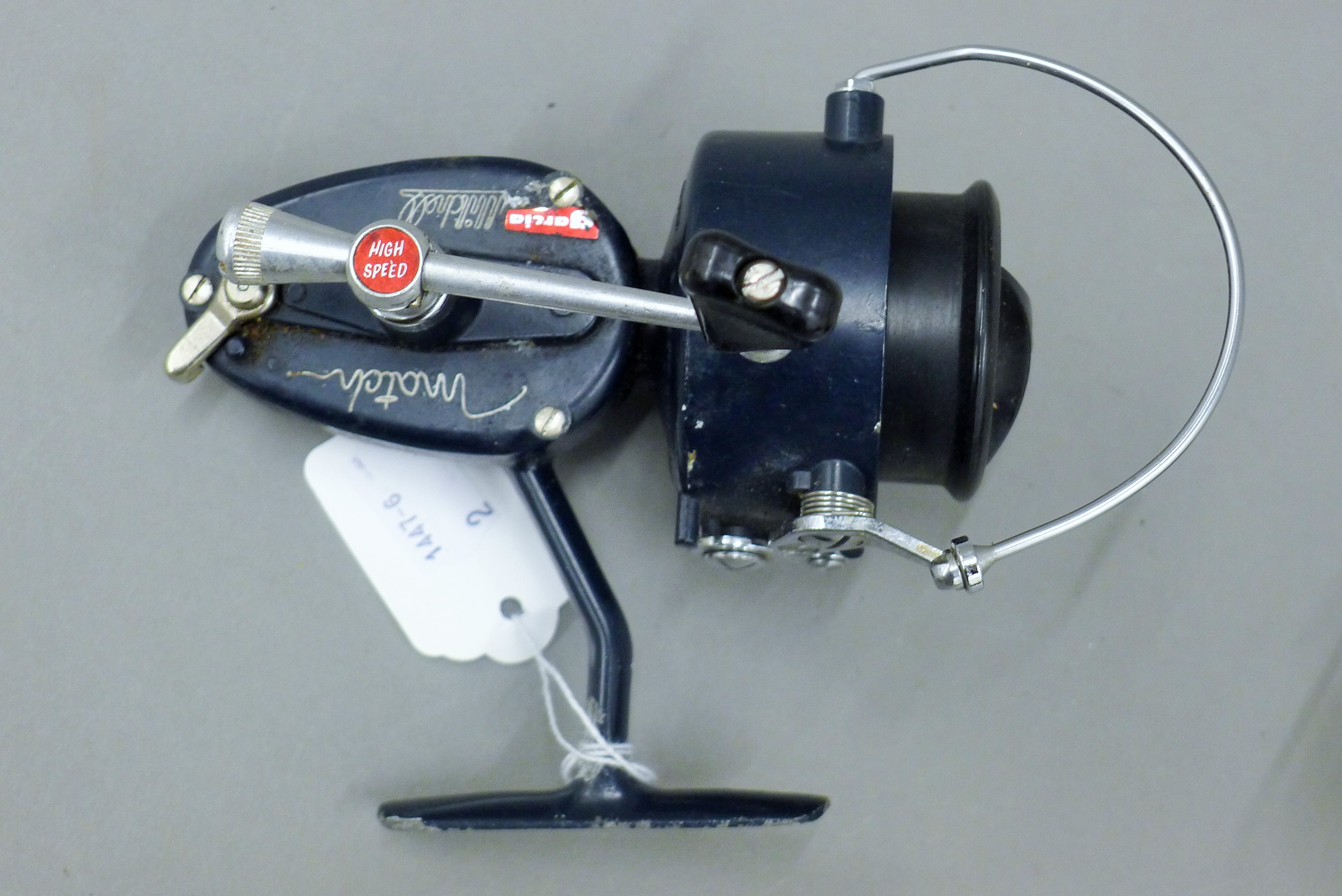 A vintage 1970s Mitchell match foxed spool reel, together with a Mitchell 308 Prince and Mitch 209. - Image 4 of 14