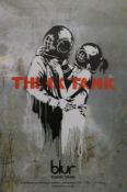 BANKSY, Blur Think Tank poster. 51 x 76 cm.