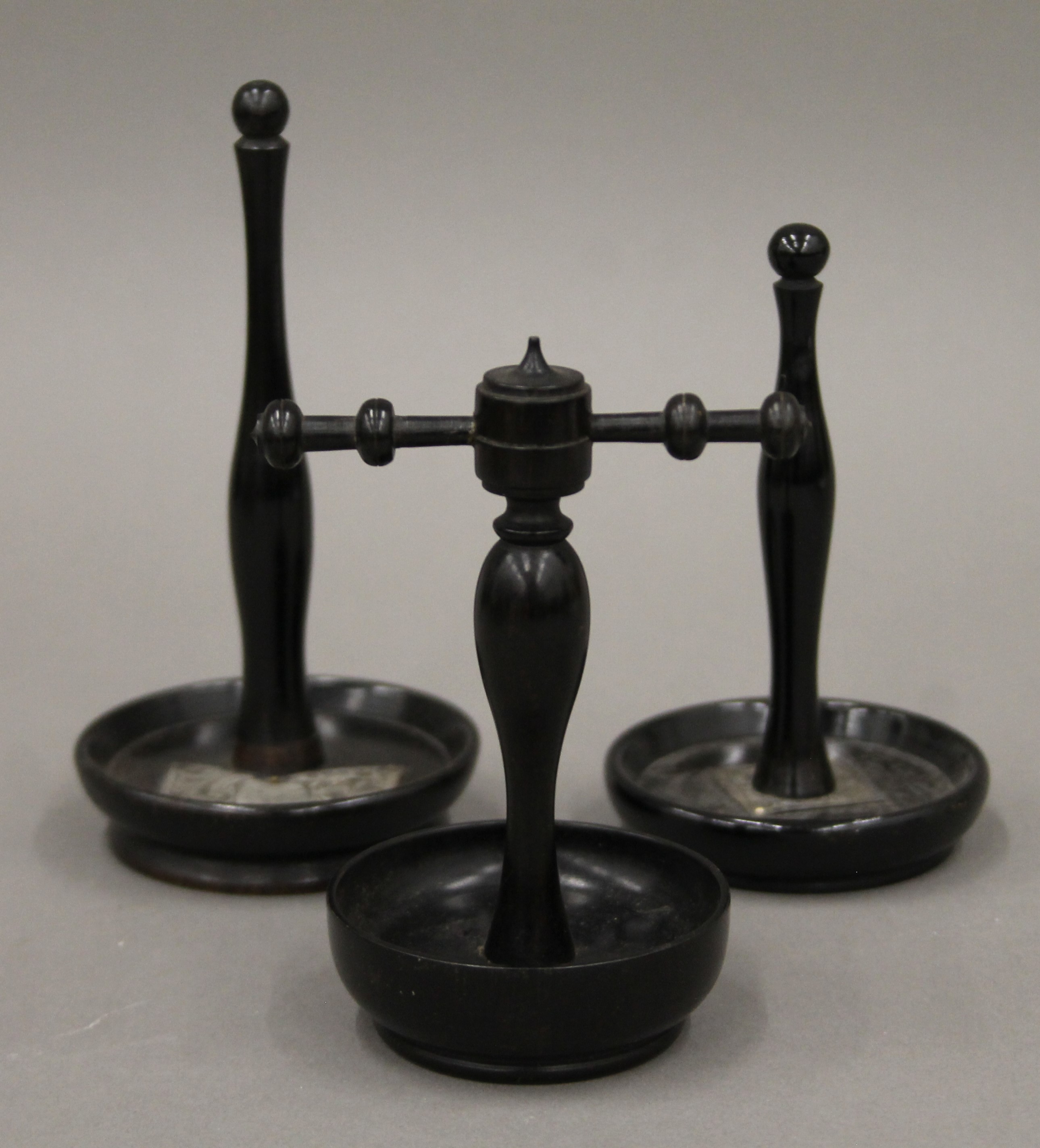 A quantity of various ebony dressing table items, hat pins, etc. - Image 4 of 9