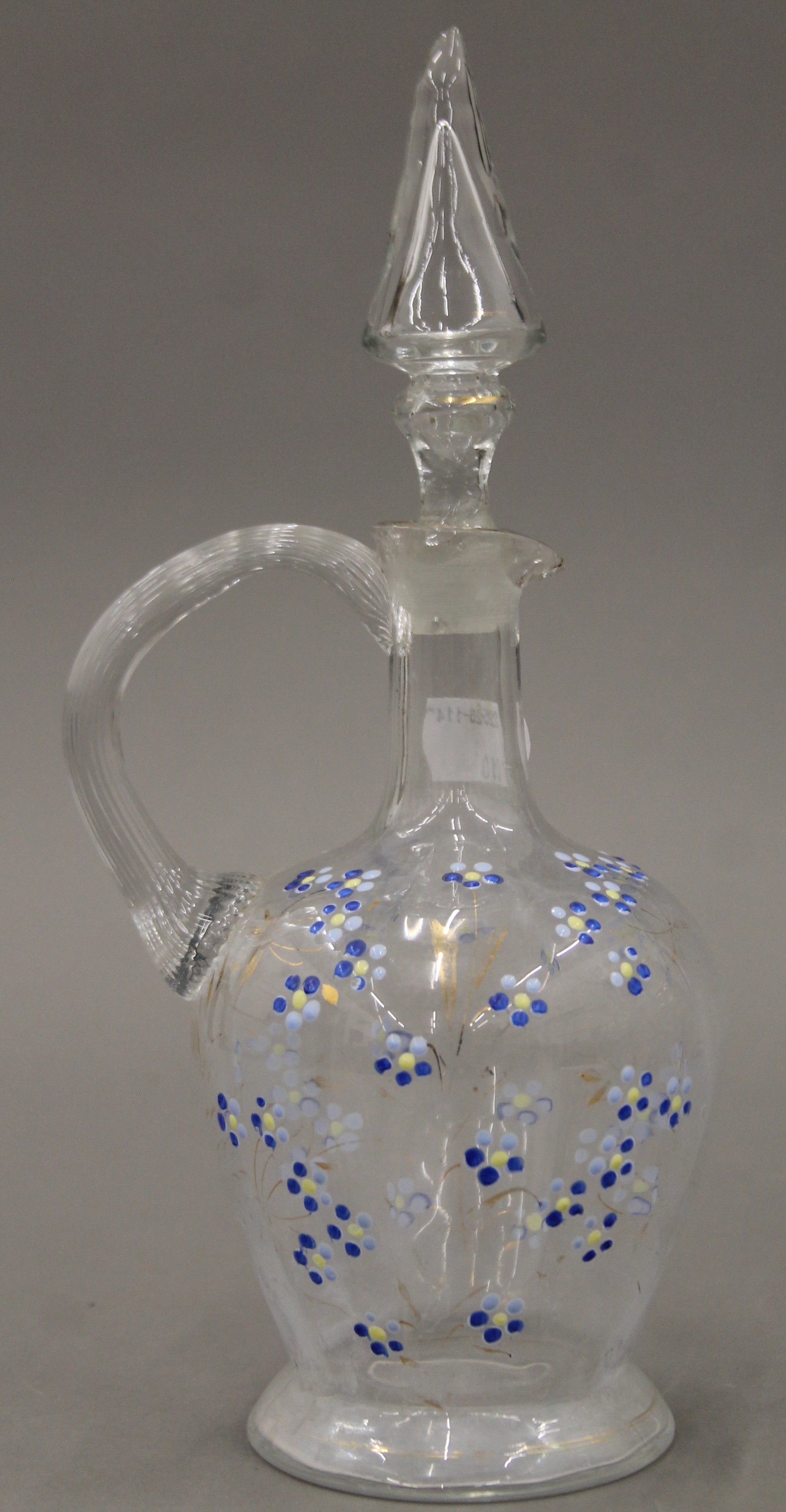 Three various glass decanters. The largest 30 cm high. - Image 3 of 5