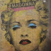Madonna Celebration, print, framed and glazed. 62 x 62.5 cm.