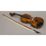 A late 20th century Chinese full size violin,