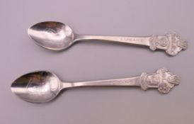 Two Rolex teaspoons. Each 11 cm long.