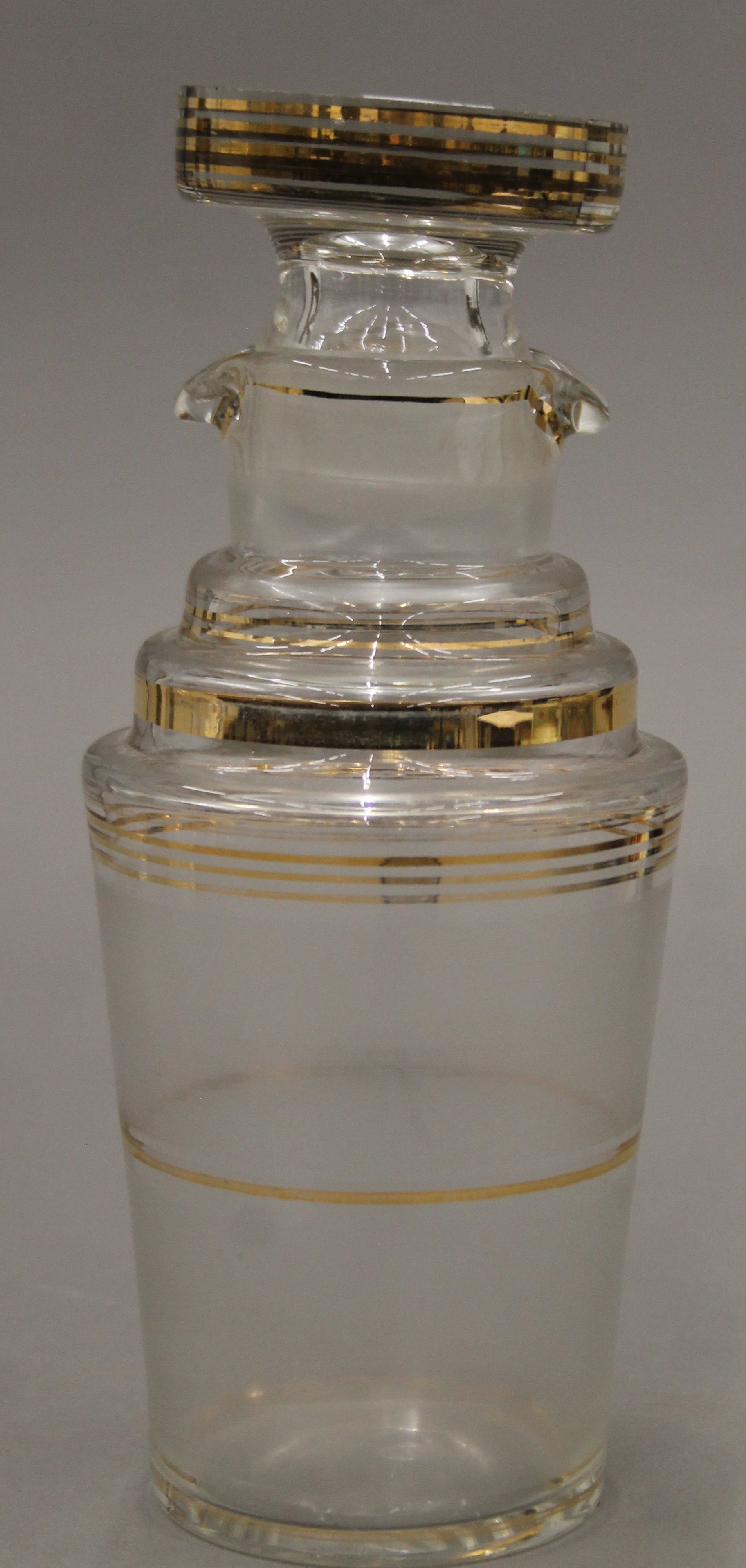 Three various glass decanters. The largest 30 cm high. - Image 5 of 5
