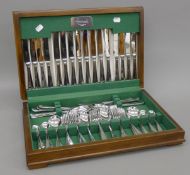 A Harrod's canteen of cutlery. 47 cm wide.