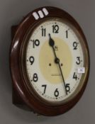 A vintage Orrlion dial clock, with key.