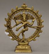 A bronze model of an Indian deity. 16.5 cm high.