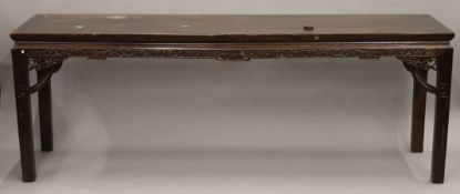 A long Chinese altar table. 216 cm long, 78 cm high, 51 cm wide.