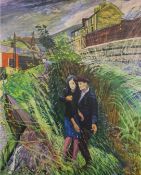 CAREL WEIGHT CH CBE RA (1908-1997) British, Garden of Eden, print, signed in pen. 50.5 x 61.5 cm.