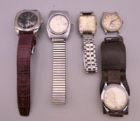 A quantity of gentleman's wristwatches, to include: Oris, Ancre, Ingersoll, Majex, etc.