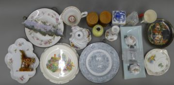 A quantity of various ceramics and glass.