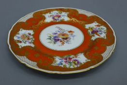 A Royal Doulton handpainted porcelain cabinet plate.