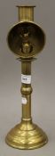 A brass student's lamp. 34 cm high.